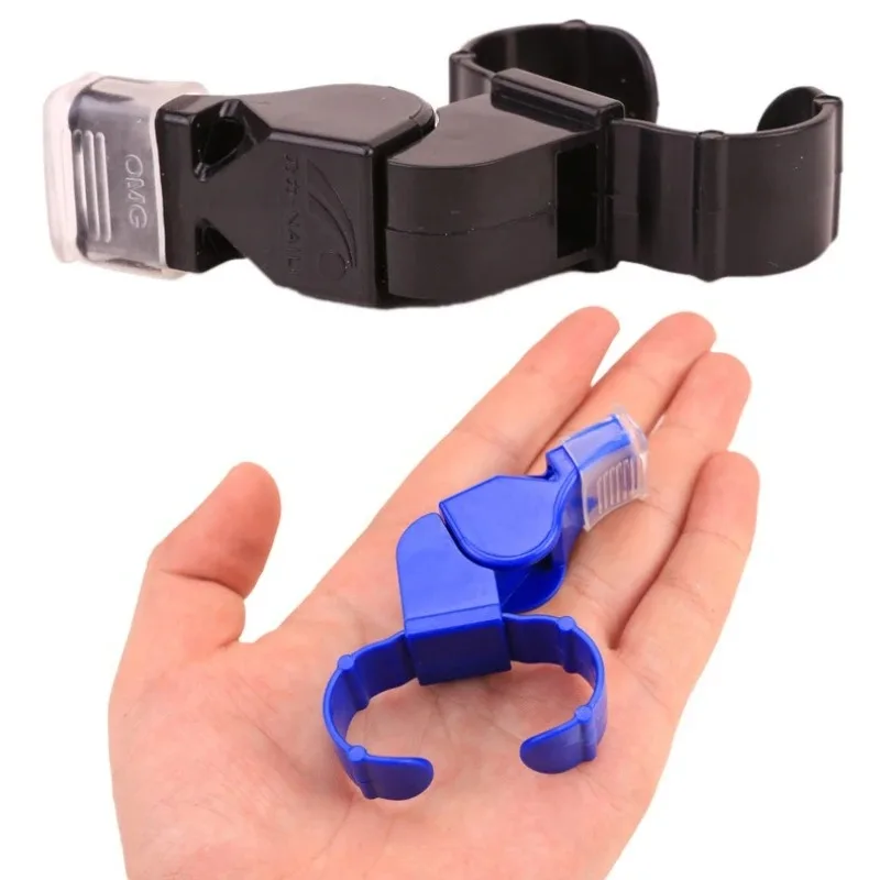 

1pcs High Quality New Black Plastic Pealess Finger Grip Sports Skate/Football Referee Mouth Whistle