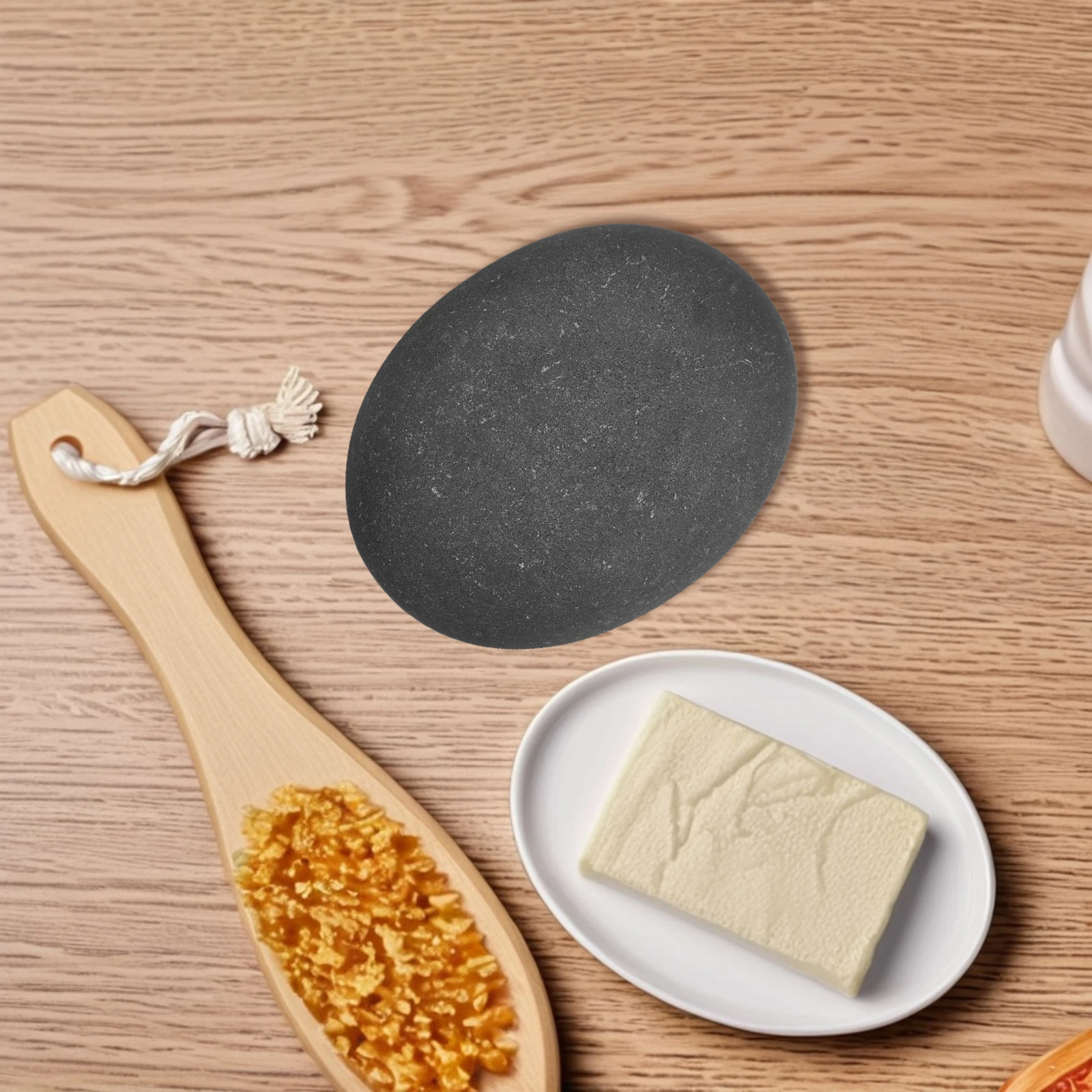 

Volcanic Massage Stones Set of 3 Natural Stones for Spa Therapy Skin Care Trace Elements Rich Relaxing Hot Stone