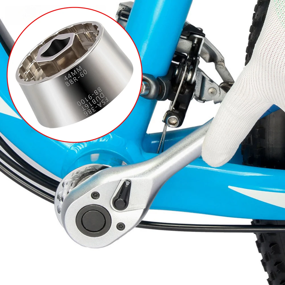 

5in1 bicycle bottom bracket remover for 44mm R60 BB9100 DUB16T FSA386 socket compatible with multiple bike brands