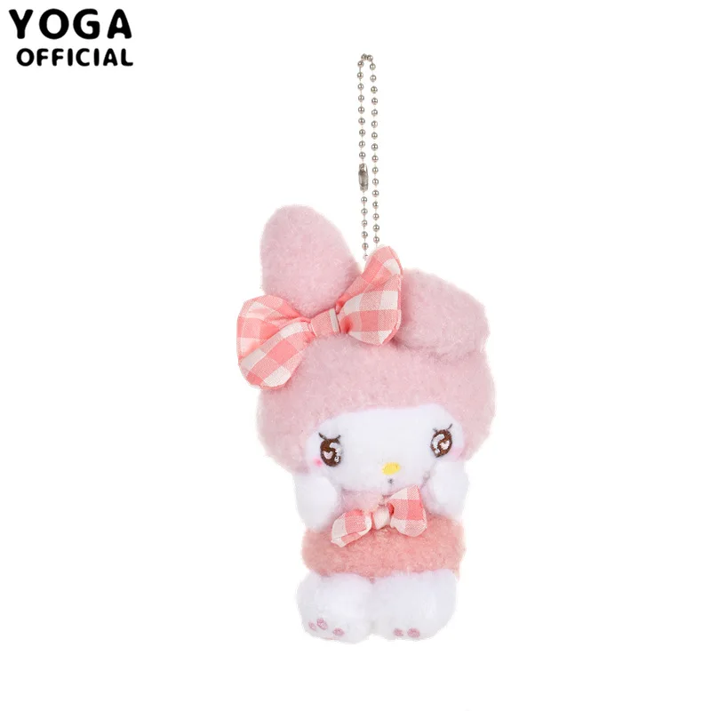 Süße Sanrio Kuromi Melody Pochacco Hellokitty Cinnamoroll Plüschtiere Mädchen Plüsch-Schlüsselanhänger Anhänger Homdecor Cartoon Stoffpuppen