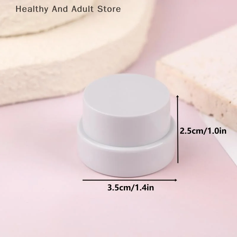 5g Leere Kunststoff Nail art Kosmetische Quadratische Behälter Glas Gesichtscreme Topf Nagel Gel Pulver Box Make-Up Lotion Werkzeug verpackung