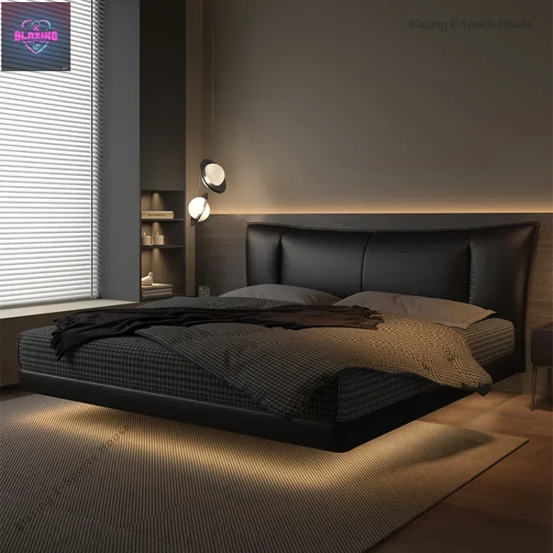 European Simple Double Bed Frame With Storage Wood Bedroom Twin Bed Frame Queen Size Modern Cama Moderno Lujo Home Furniture