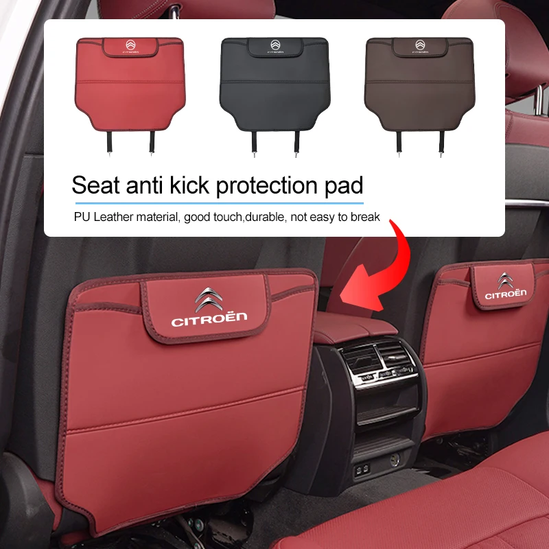 Car Anti Dirt Pad Seat Covers Back Protectors Kick Mats For Citroen Celysee C6 C3 C5 C1 C2 C4 Aircross Picasso Cactus Berlingo