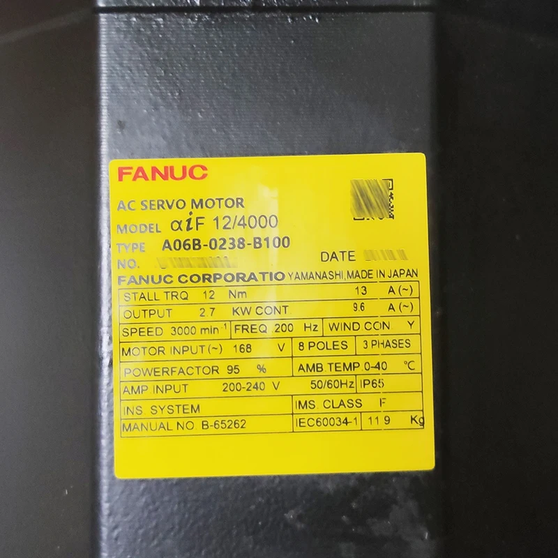 

Fanuc servo motor A06B-0238-B200 used tested ok condition with A06B 0238 B200