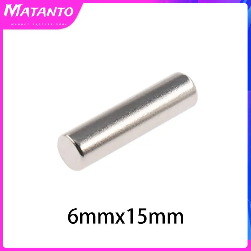 

5/10/20/50/100PCS 6x15 mm Disc Small Magnet 6*15 mm Thick Strong Cylinder Rare Earth Magnet N35 Round Neodymium Magnet 6x15mm