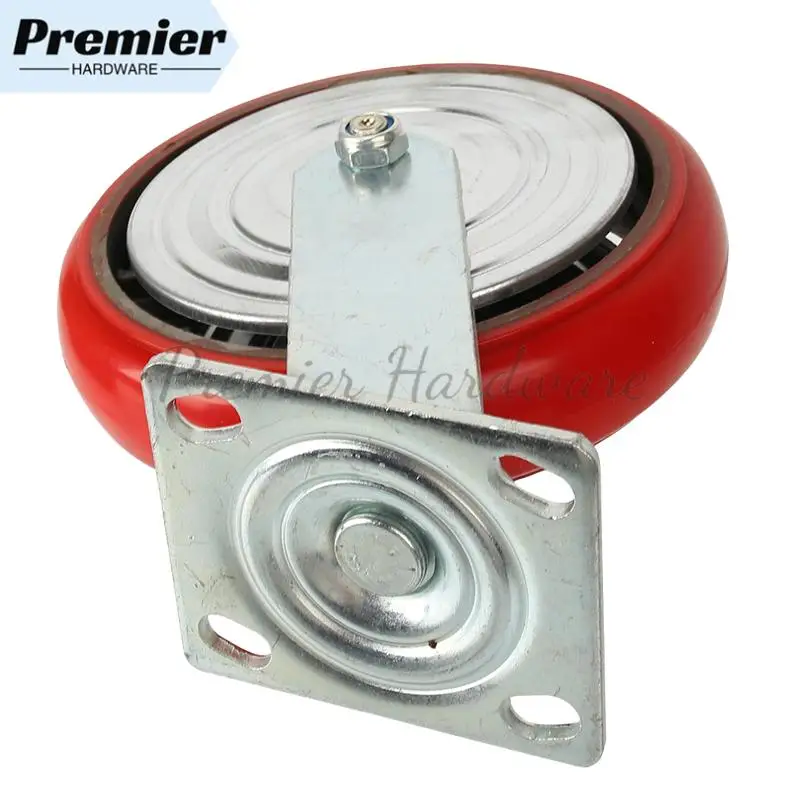 Roda universal de núcleo de ferro de 8 polegadas de nível industrial com suporte antiferrugem espesso perfeito para uso móvel de equipamentos pesados