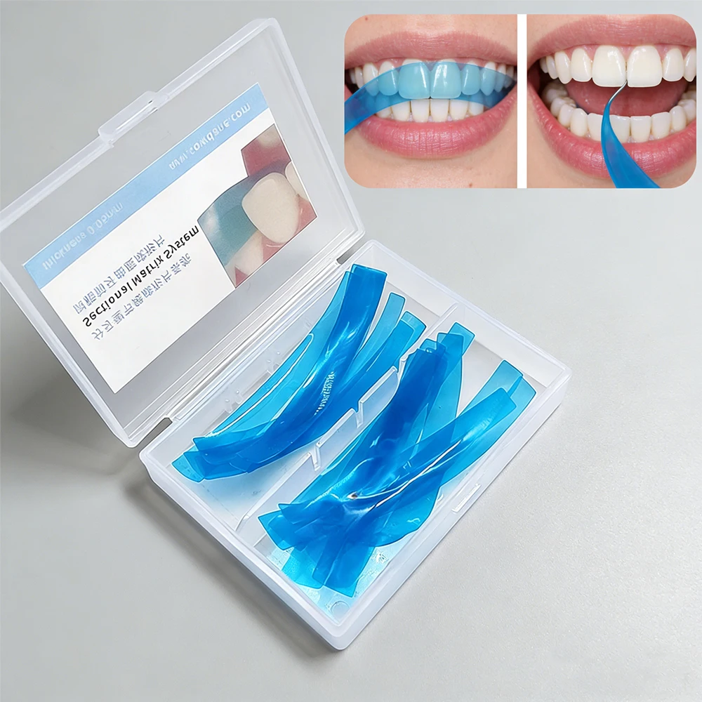 15Pcs Contoured Anterior Dental Matrices Strips for Class III IV Resin Restorations Cosmetic Dentistry Tool