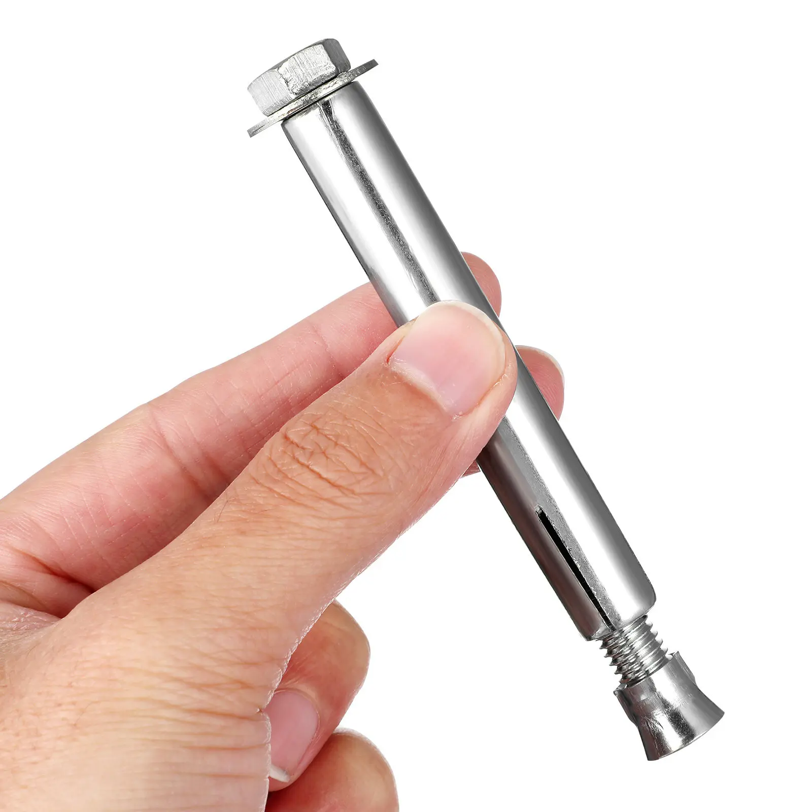 10Pcs Expansion Bolts Heavy Duty Iron Driveway Bolt Speeds Bumps Concrete Asphalt Anchor Screws Fasteners