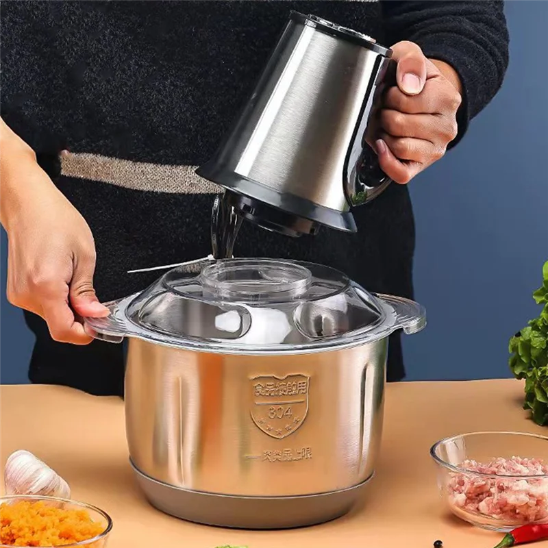 BBNV-5L Мясорубка Многофункциональный кухонный комбайн для овощей и фруктов Кухонная машина с вилкой европейского стандарта