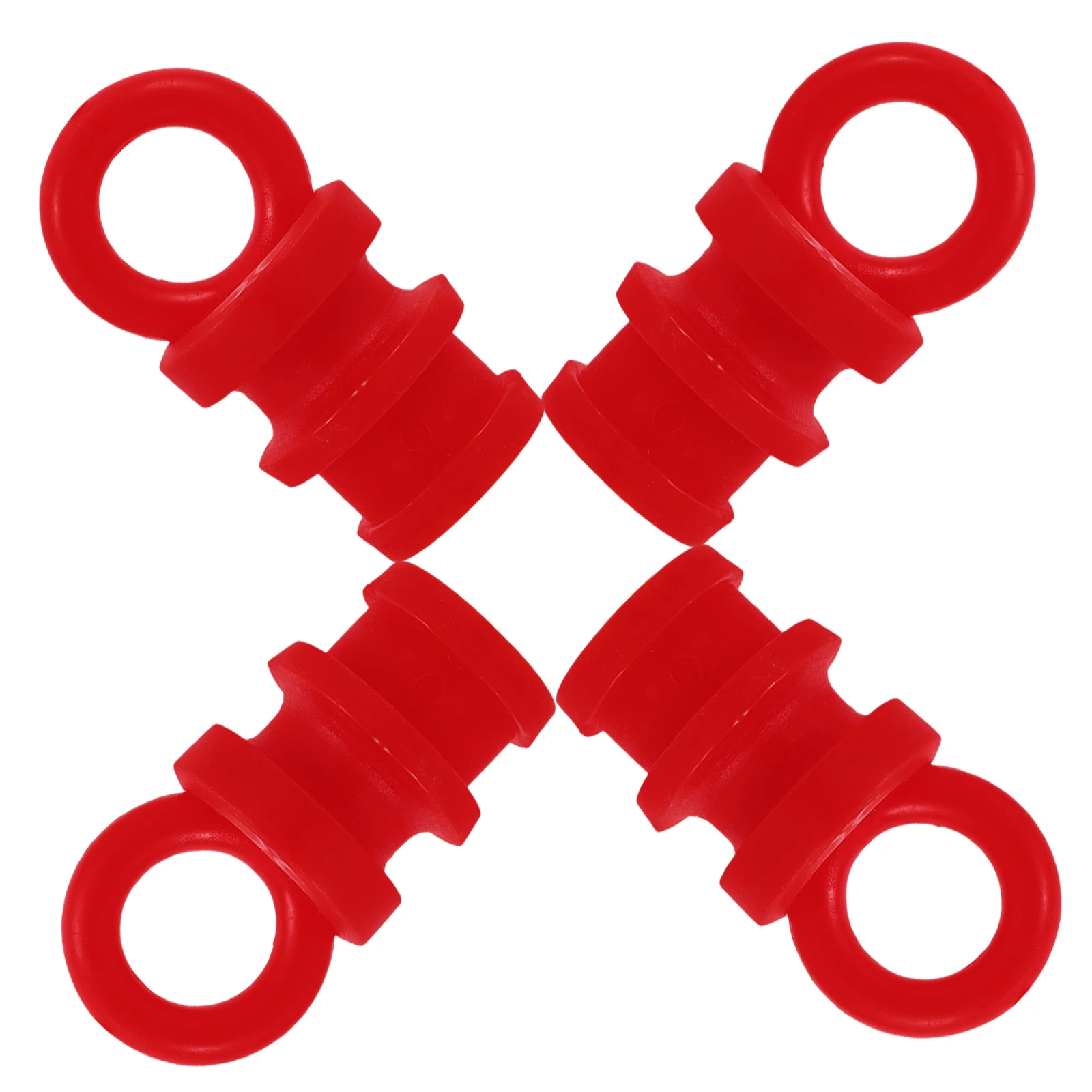 4 ชิ้นสีฟ้าสีดํา PE คําเตือนคอลัมน์หมวก Cones ความปลอดภัยการจราจรกรวยแถบสะท้อนแสงหัวเข็มขัดแหวนแผนที่สิ่งอํานวยความสะดวกอุปกรณ์เสริม