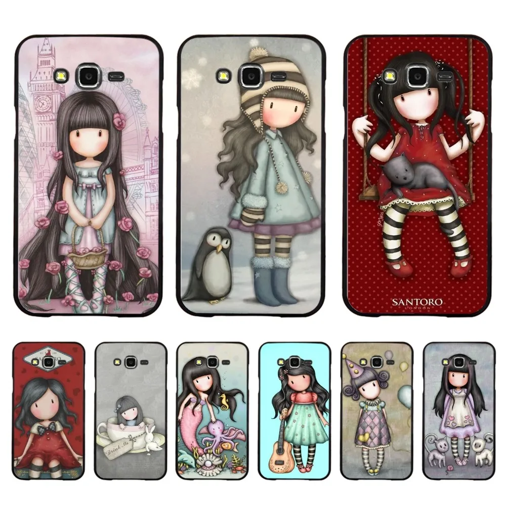 S-Santoro-Gorjuss Cute Cartoon Girl Phone Case For Samsung J 7 plus 7core J7 neo J6 plus prime J6 J4 J5 Mobile Cover