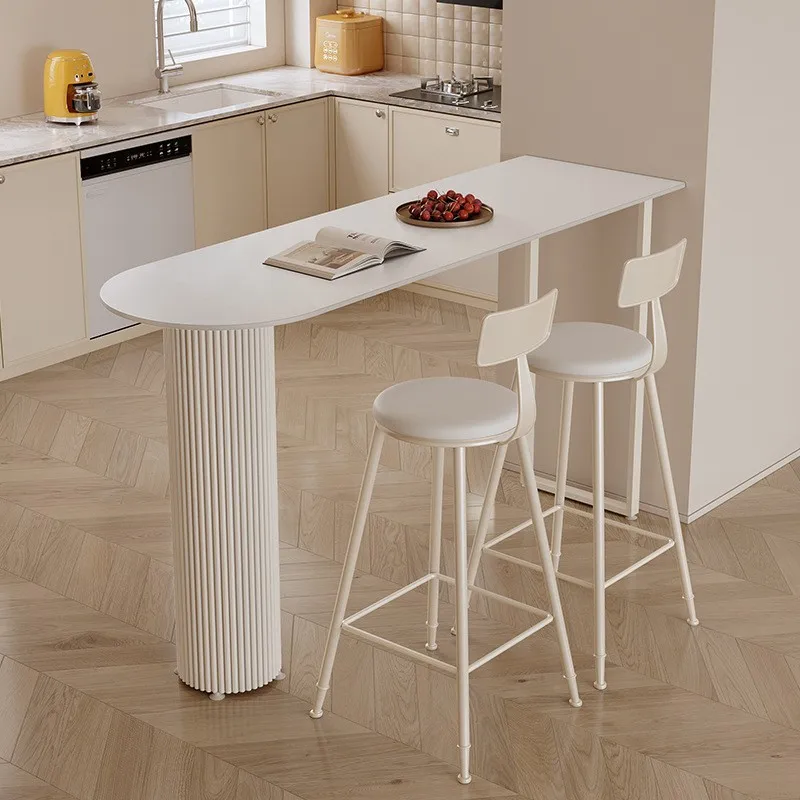 

Light luxury rock slab bar counter household living room kitchen partition small bar counter simple and fashionable balcony