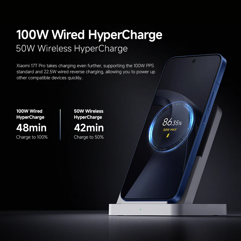 Versión Global Xiaomi 17T Pro Smartphone 12GB RAM Batería de 7000mAh HyperCharge de 100W Pantalla AMOLED de 6.83″ 1.5K CPU MediaTek Dimensity 9500 NFC 8