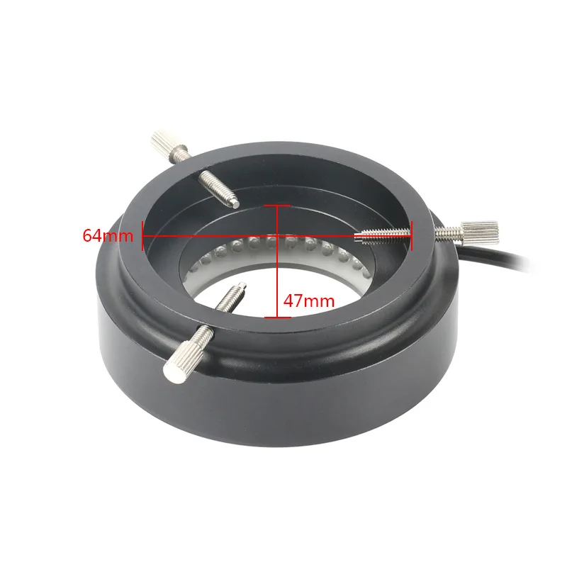 Adjustable Aluminum Alloy 152pcs LED Ring Light 6500K 18000-35000Lux for Video Digital Stereo Microscope