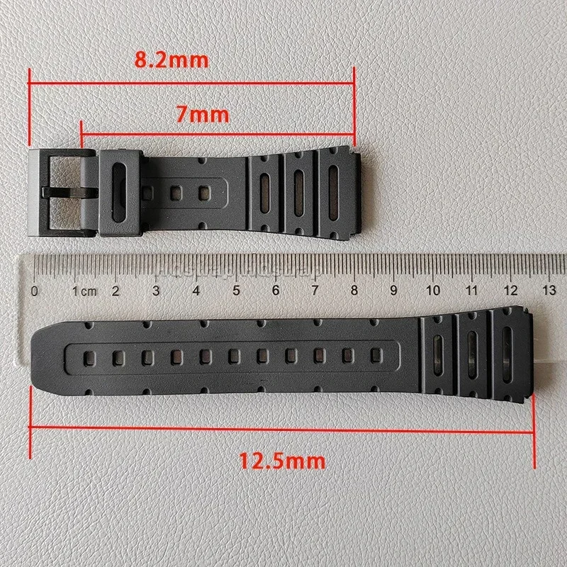 20mm Silicone Strap for Casio W-720 W-722 W-741 WL-100 CA-53 CA-61 Waterproof Watch Band Rubber Sport Soft Universal Wristband