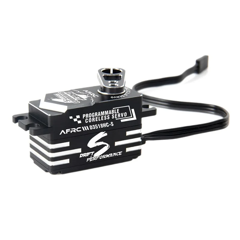 AFRC Servo Ganzmetall Programmierbarer Hochleistungs-Bürstenloser Mini-Servomotor D3518HC-S für RC-Modellauto-Flugzeugboot