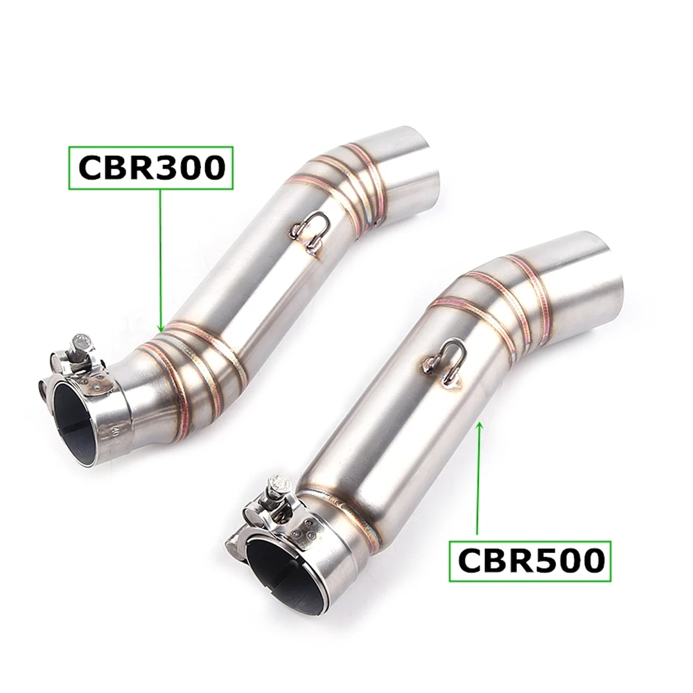 CBR 500 300 Motorcycle Exhaust Contact Middle Pipe Connector For HONDA CBR500R CBR 300 CBR300 2012 - 2015 Muffler