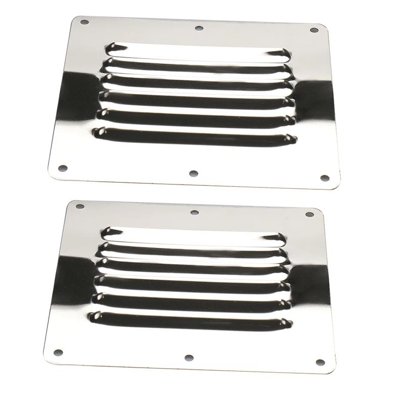

Boat Accessories 2 Pieces Stainless Steel Yacht Air Vent Grille Covers Ventilation Sheet For RV Truck And Marine Hardware