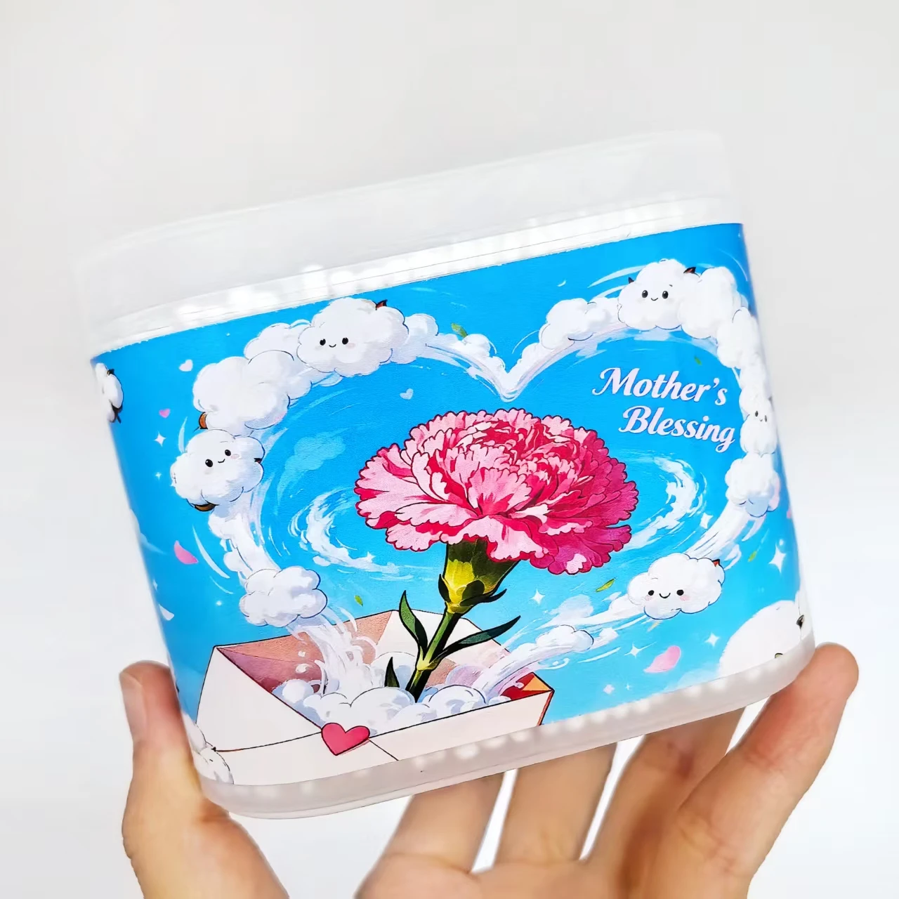 600pcs Mother's Day Cotton Swabs, Double-Headed Thin-Shaft Paper Stick Cotton Buds, 