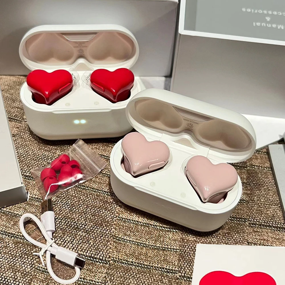 

Original Wireless Headphones Heart Shaped Earphones woman Bluetooth Earphone High Quality Heart Earbuds Free Shipping Girl Gift