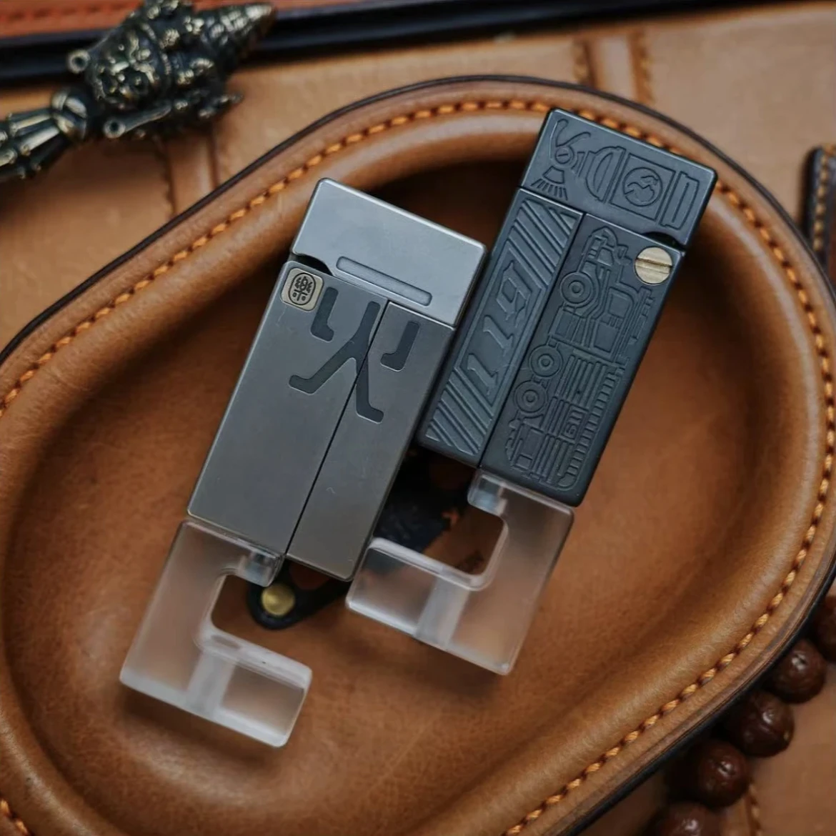 Jouets EDC Anti-Stress en alliage de Zirconium, diapason, Fidget Spinner coulissant, jouets sensoriels en métal pour tdah, outil de mise au point pour tdah