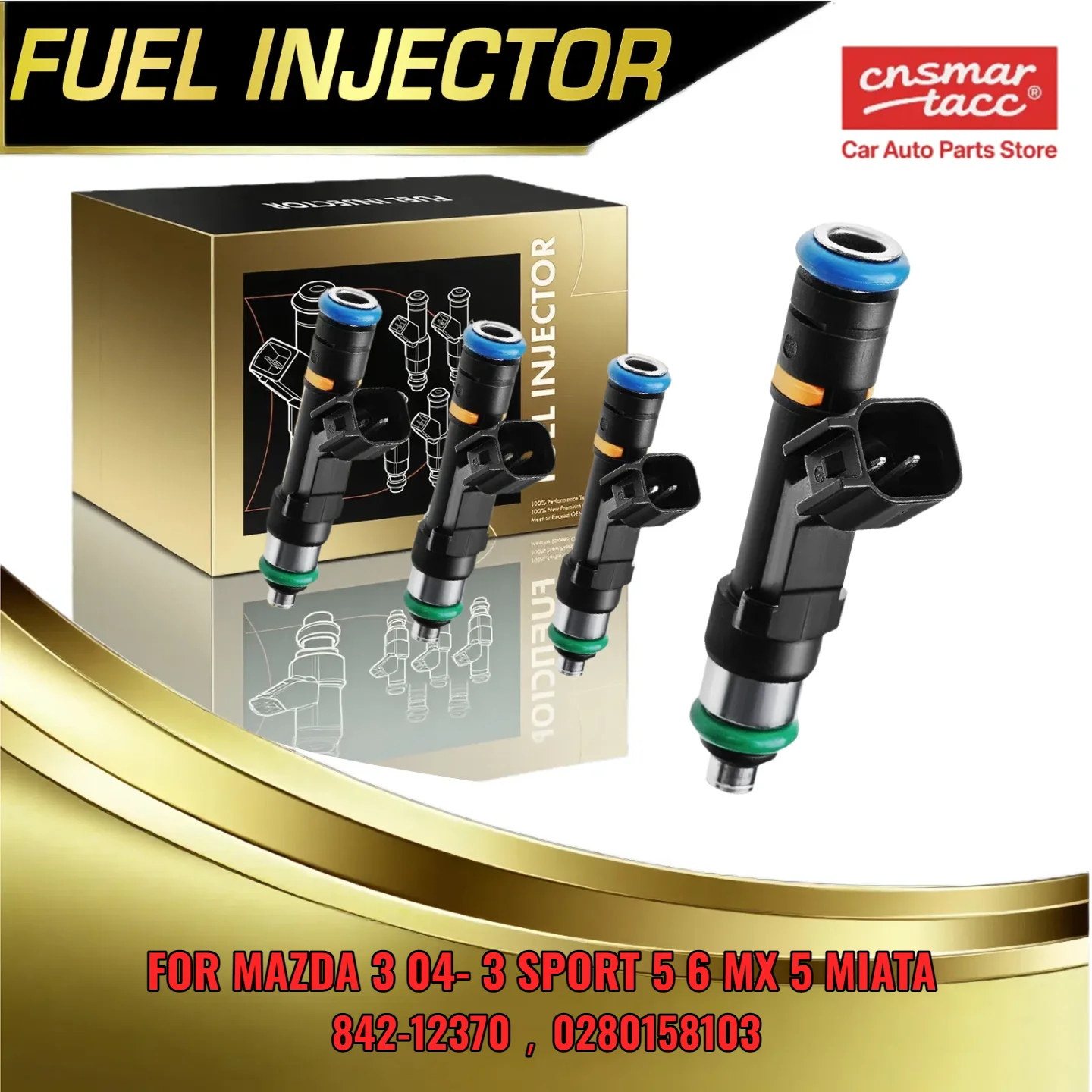 

4 шт. топливные форсунки для Mazda 3 2004 2013 для Mazda 5 20L 23L DOHC 0280158103 84212370