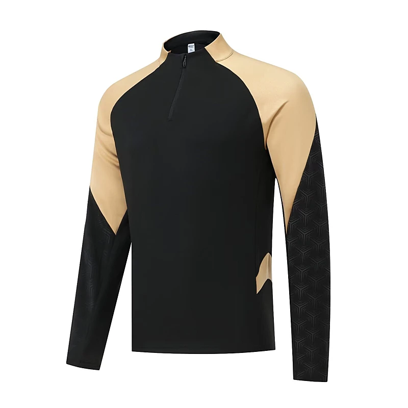 

Мужская детская футбольная форма с половиной молнией, футбольные майки, защитная футбольная тренировочная одежда