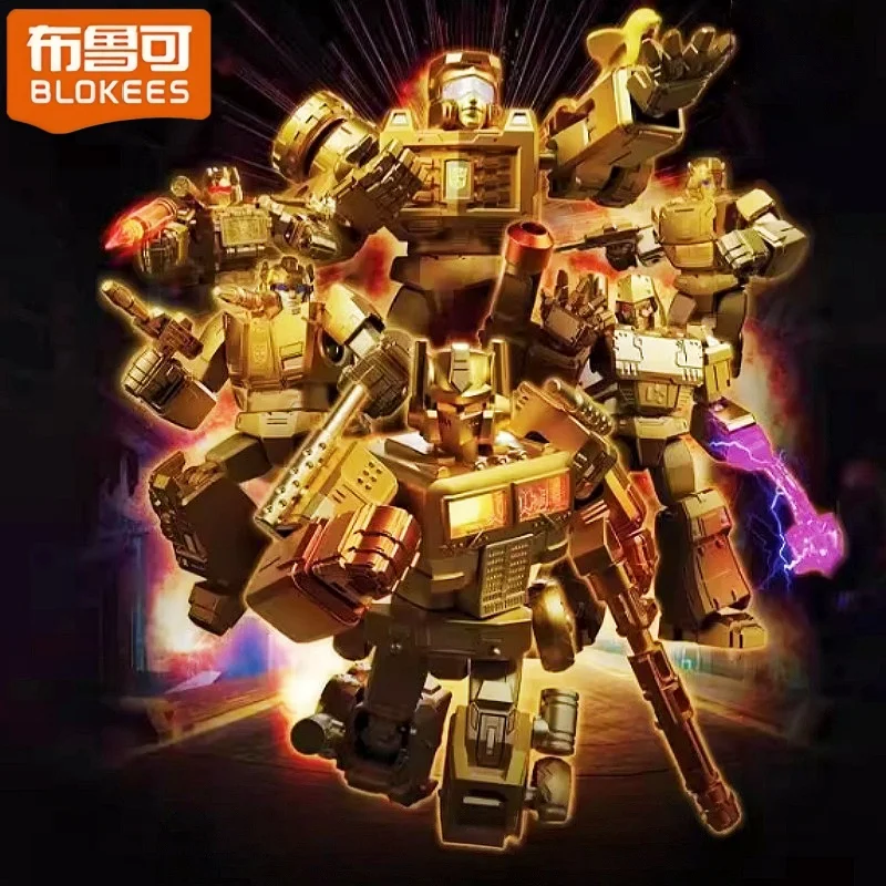 بلوك ترانسفورمرز 2025 إصدار الكتاب السنوي بنة ميجاترون بامبليبي طبعة مضيئة تجميع نموذج العمل لعبة الربط #3