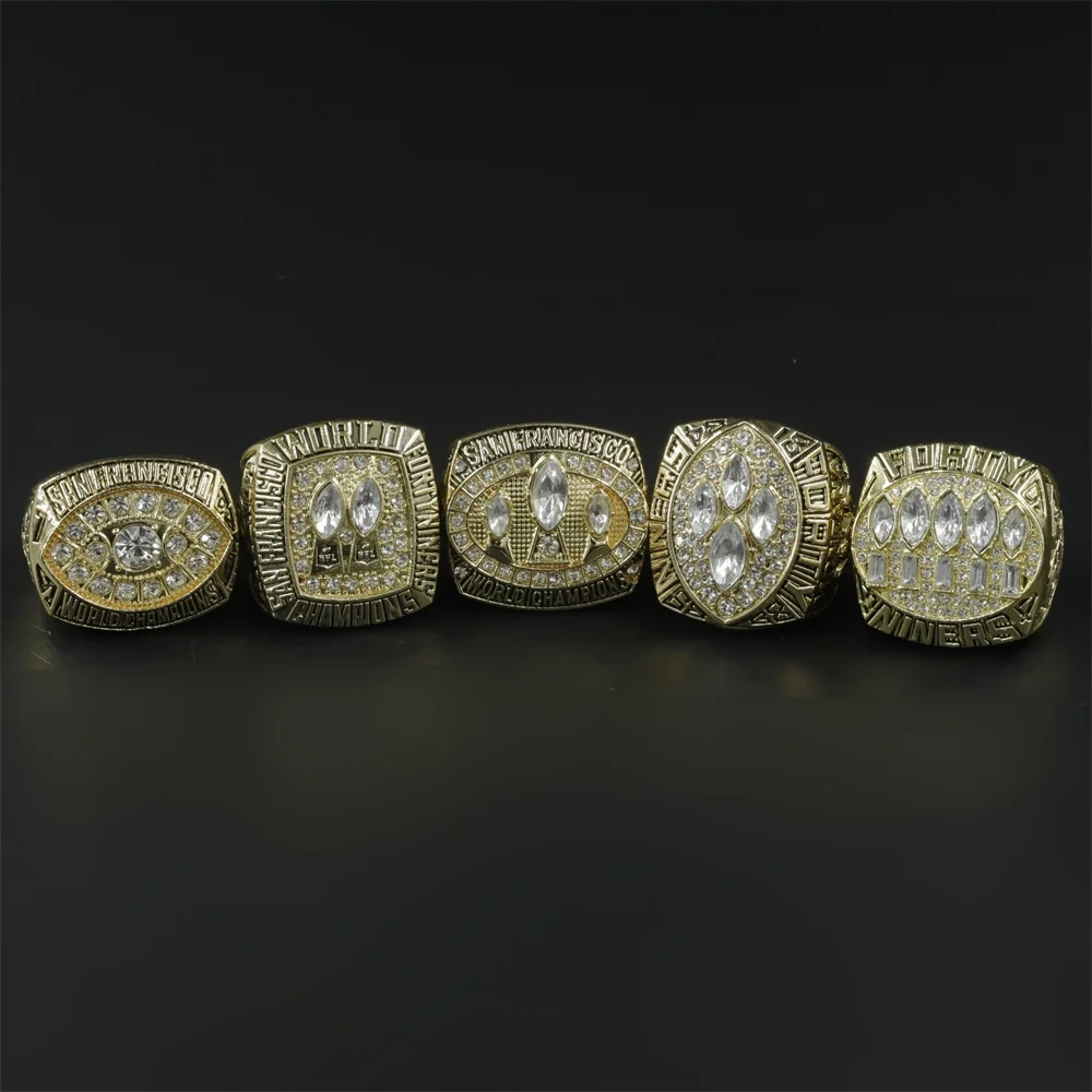 Gold Rugby Championship Rings for Fans' Favorite Gift Championship Ring for Winner Collectible Gift