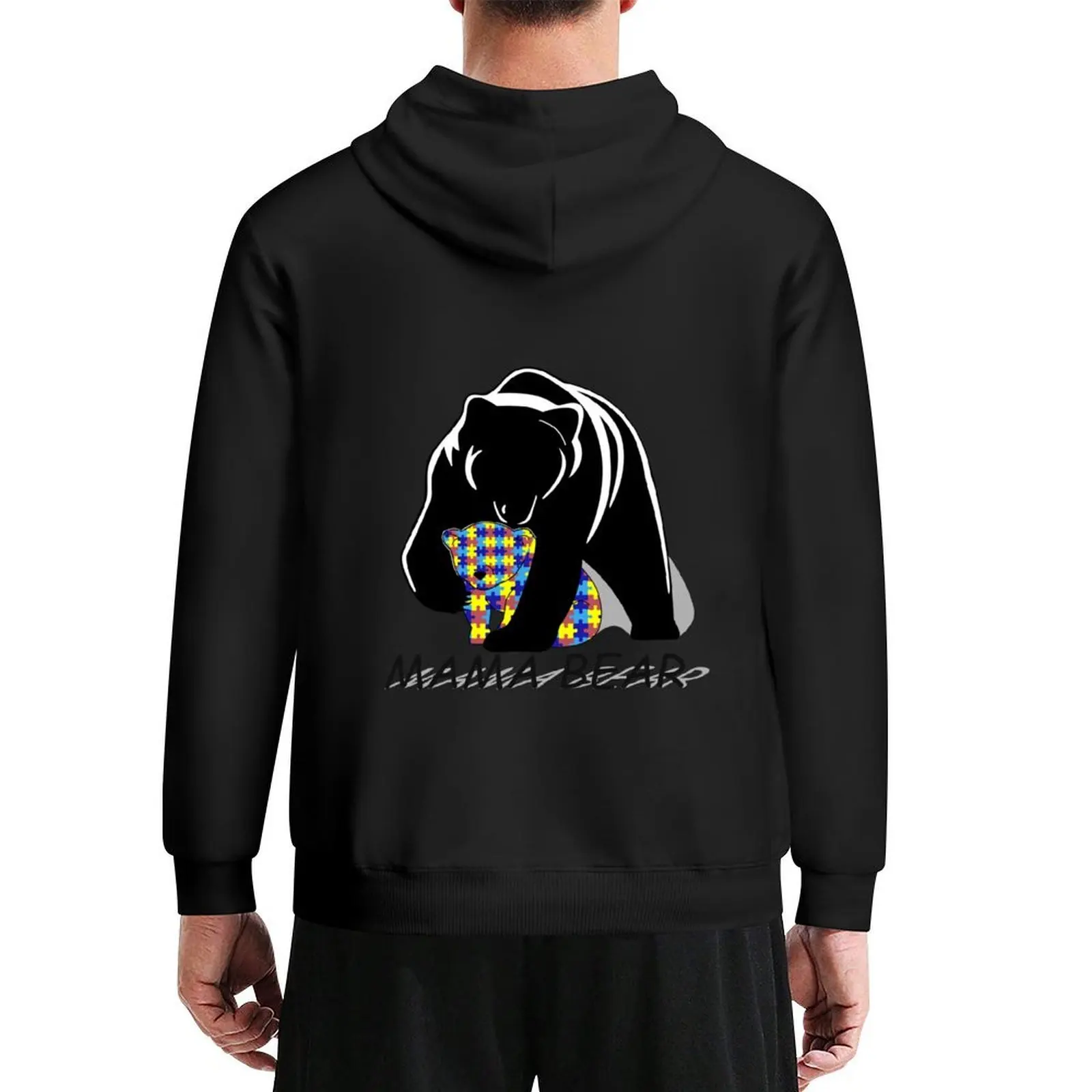 

Autism Awareness Mama Bear Hoodie men clothing men's clothes men's sweat-shirt set aesthetic clothing big size hoodie