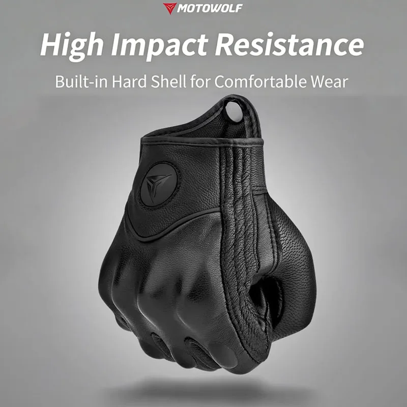 Guanti da equitazione per moto da donna per tutte le stagioni Guanti touchscreen ATV da motocross in pelle rinforzata con fibra di carbonio termica antivento