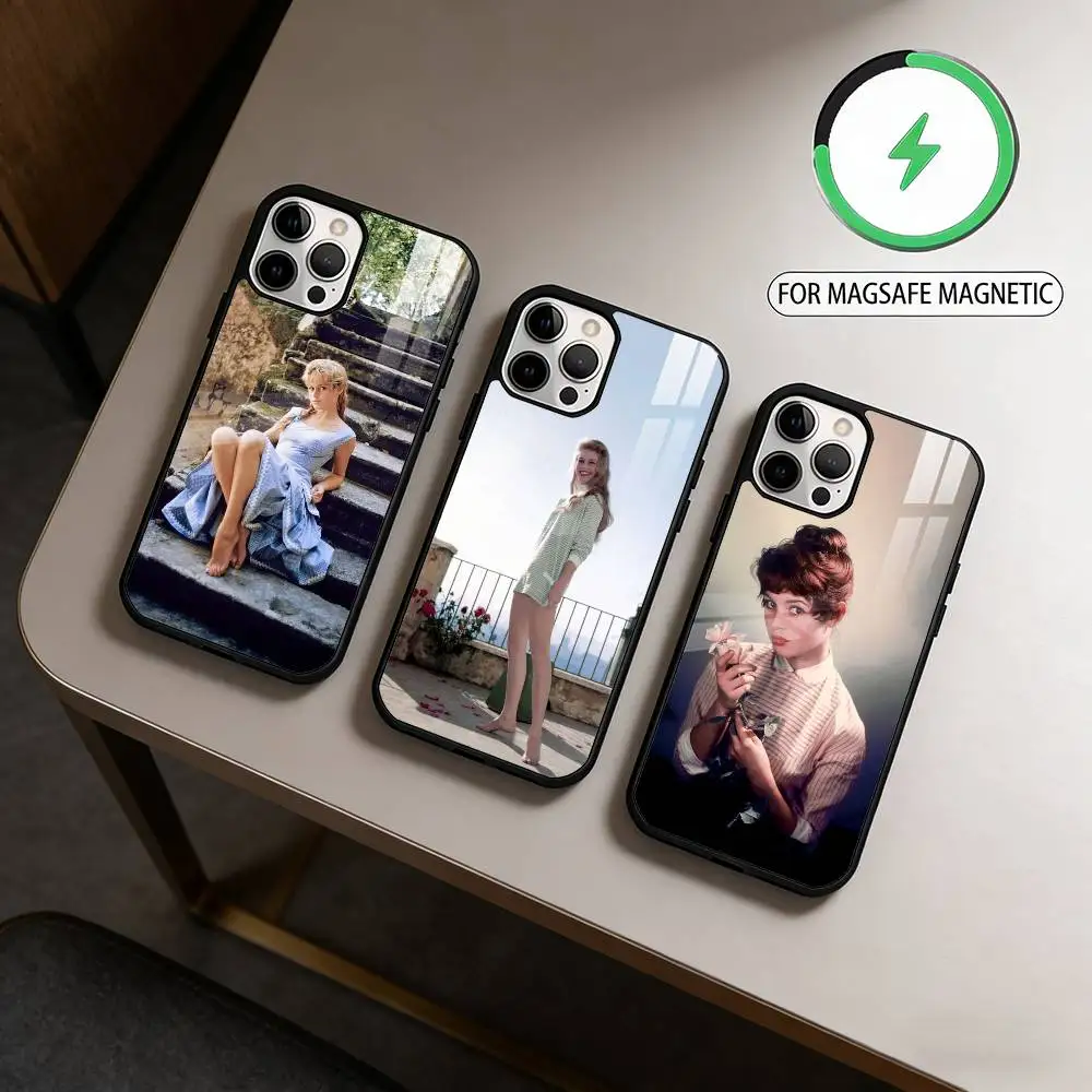 

Hot B-Brigitte B-Bardot Magnetic For Magsafe Wireless Charging Phone Case For iPhone17,16,15,14,13,12,11 Plus,Pro Max