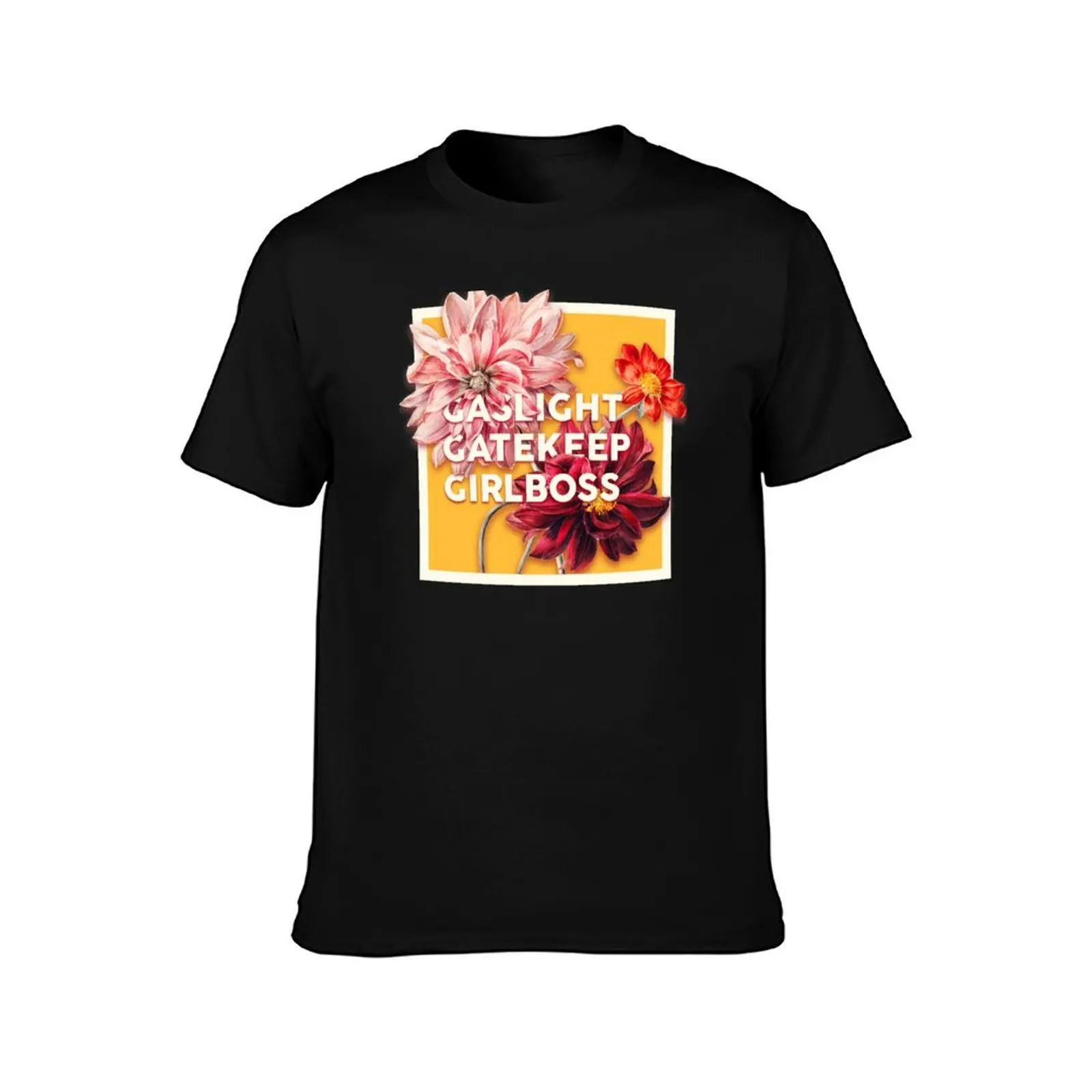 Gaslight Gatekeep Girlboss 2 - Funny Live Love Laugh poke fun parody Ugly Holiday Sweaters Gas light Gate keep Girl boss T-Shirt