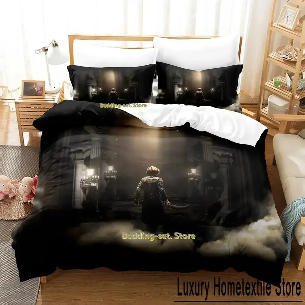 Game Lies Of P Bedding Set Single Twin Full Queen King Size Bed Set Adult Kid Bedroom Duvet cover Sets 3D Anime Bed Sheet Set