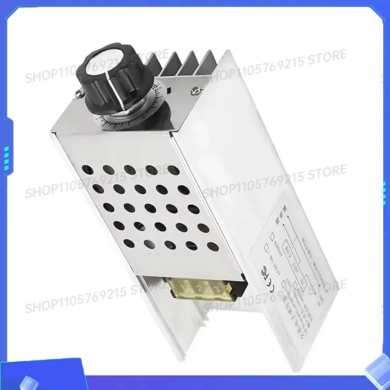 6000W AC220V SCR Voltage Dimmer Regulator Speed Temperature Control Switch for Motor Heating Device Adjustment