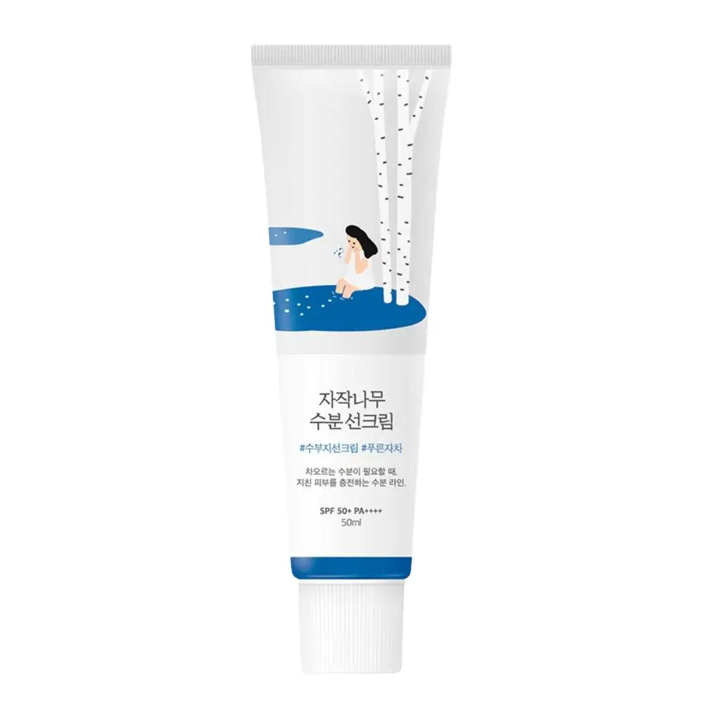 Facial Sunscreen Cream Isolation Primer Moisturizing Refreshing Non Greasy Brightening Sun Protection Lotion 50ml