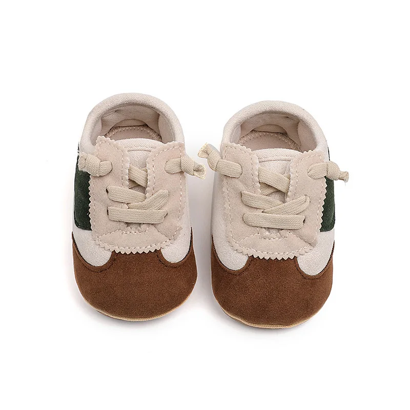 EWODOS First Walkers Baby Boy Girl Sneakers Contrast Color Anti-Slip Soft Sole Walking Shoes Breathable Casual Shoes for Spring