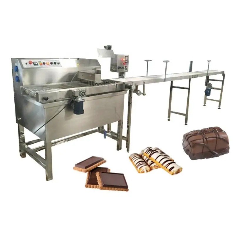 

Coating Machine Chocolate / Chocolate Coated Biscuit Maker / Chocolate Enrobing Coating Machine