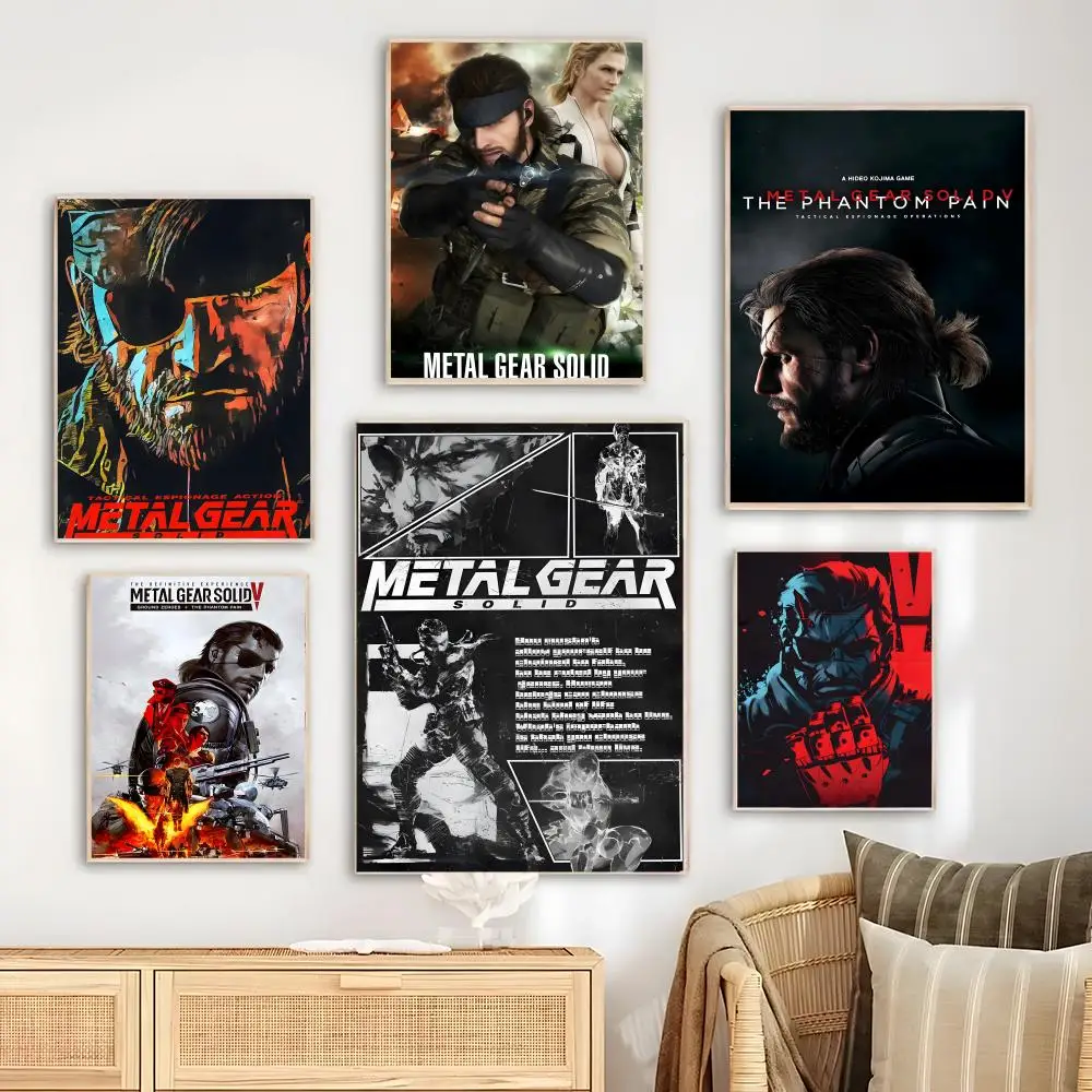GAME M-Metal Gear Solid Poster Bedroom living room study & beyond self adhesive decor + perfect gift