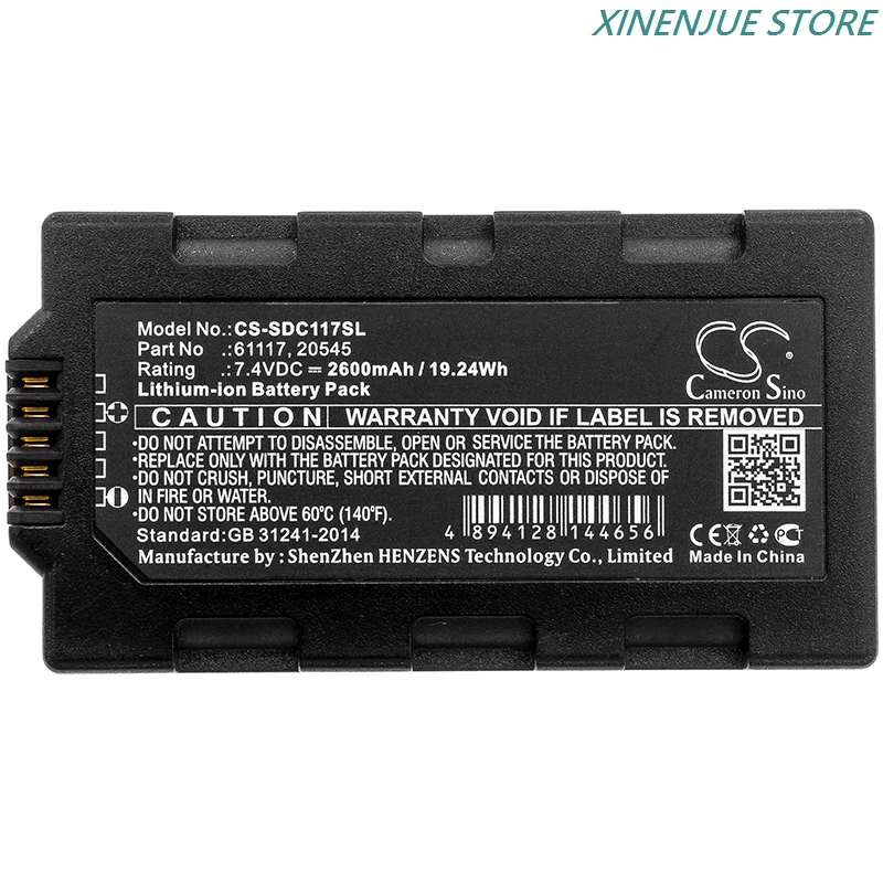 Survey,Test Battery 7.4V/2600mAh/3400mAh 61117, 20545 for Sokkia Juniper Mesa Field, Topcon Tesla