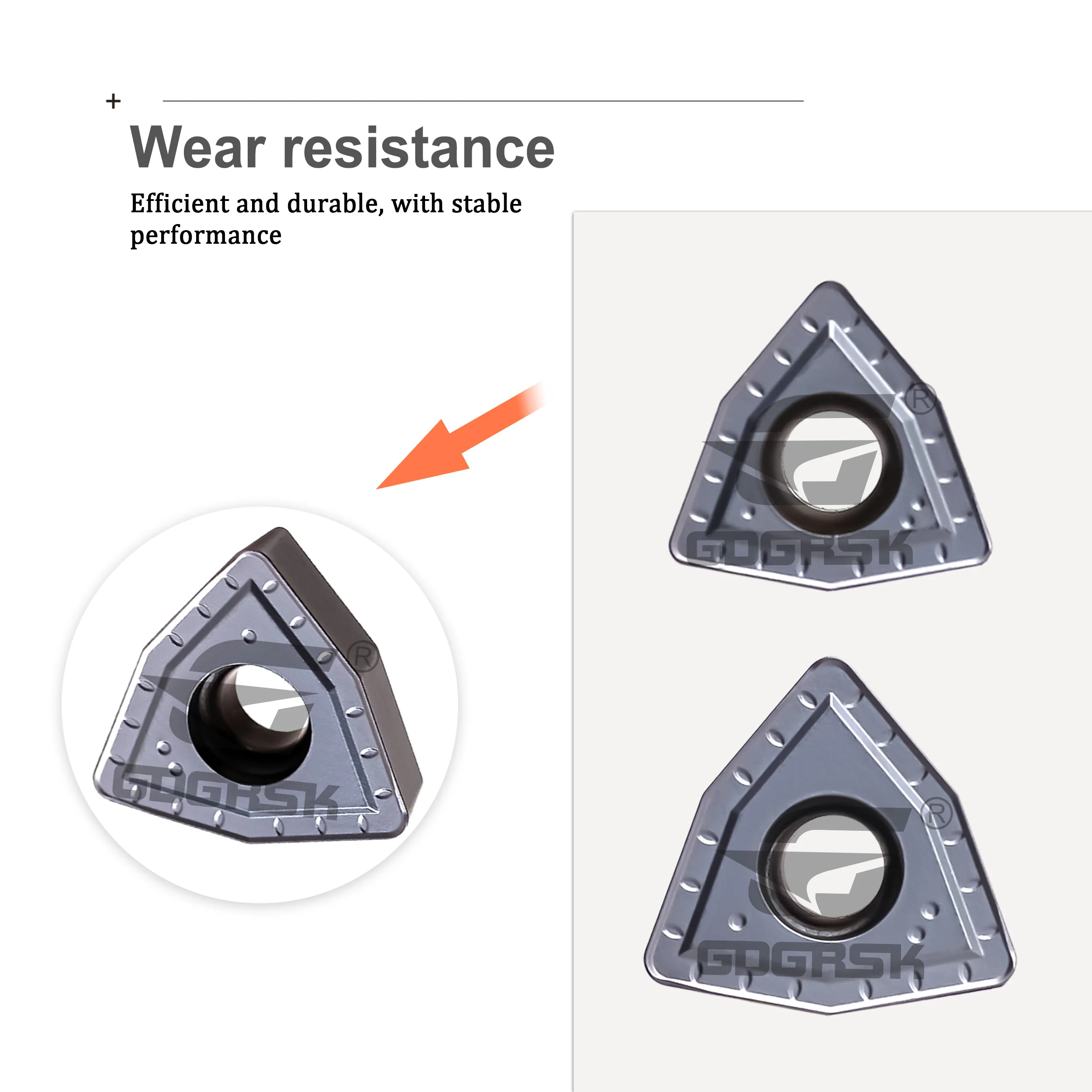 DESKAR WCMX030208/040208 WCMT050308/06T308/080412-MF LF6018S إدراجات مخرطة CNC المستخدمة لمعالجة أدوات الخراطة المصنوعة من الفولاذ المقاوم للصدأ #2
