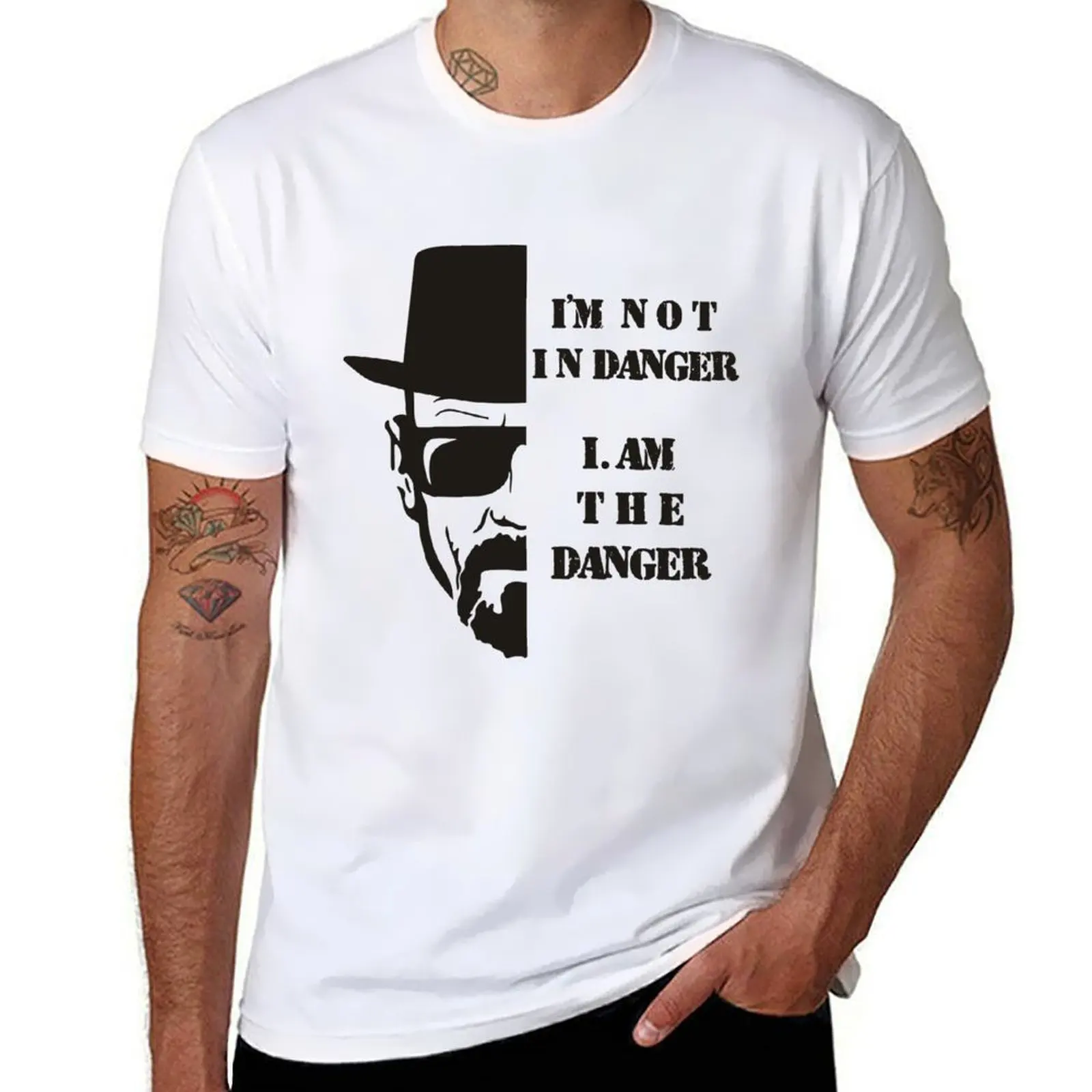 No soy en peligro, camiseta Iam The Danger, camisetas para hombre, camiseta esencial ajustada