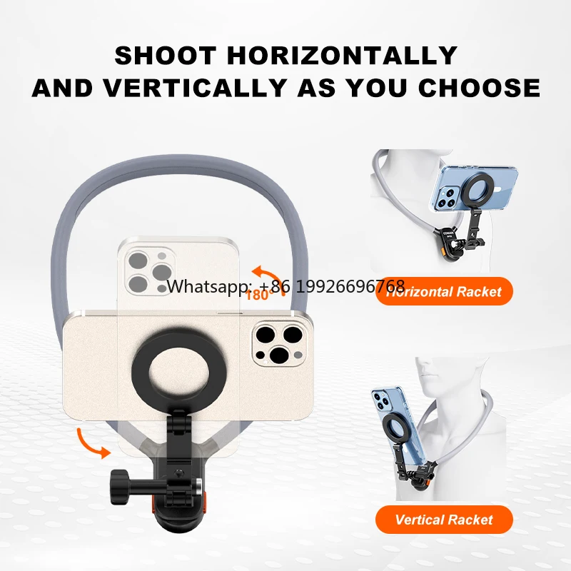

Neck Bracket for Go Pro Sports Phone Accessories Holder With Quick Installation Design Strong Magnetic Neck Mount factory
