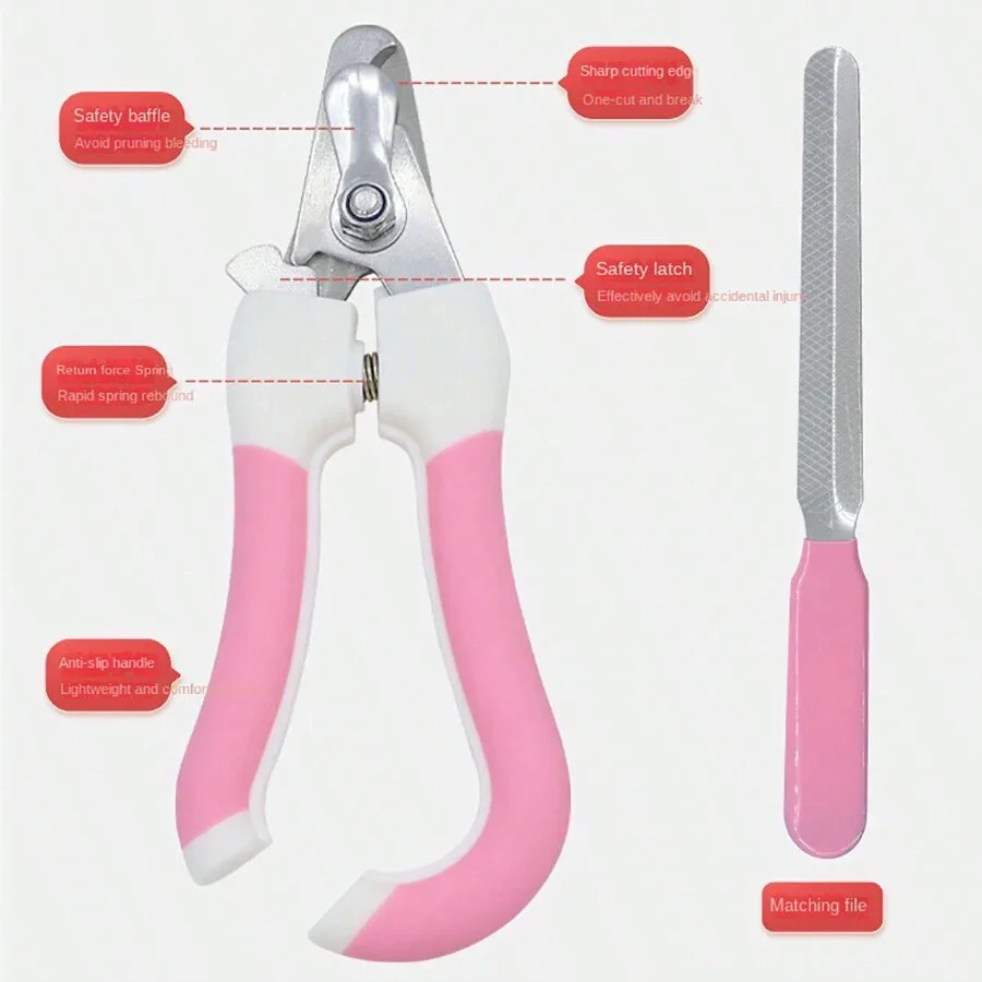 Pet Nail Clippers Nail Sharpeners Pet Daily Necessities Cleaning Kits Simple and Convenient Safe Protection Flexible and Durable
