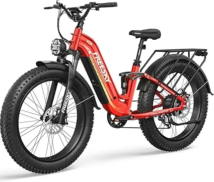 

Electric Bike for Adults,105mile Long Range Ebike, 2000W Motor 37MPH Fast Step-Thru E Bike 25Ah Samsung Cells Battery Full Suspe