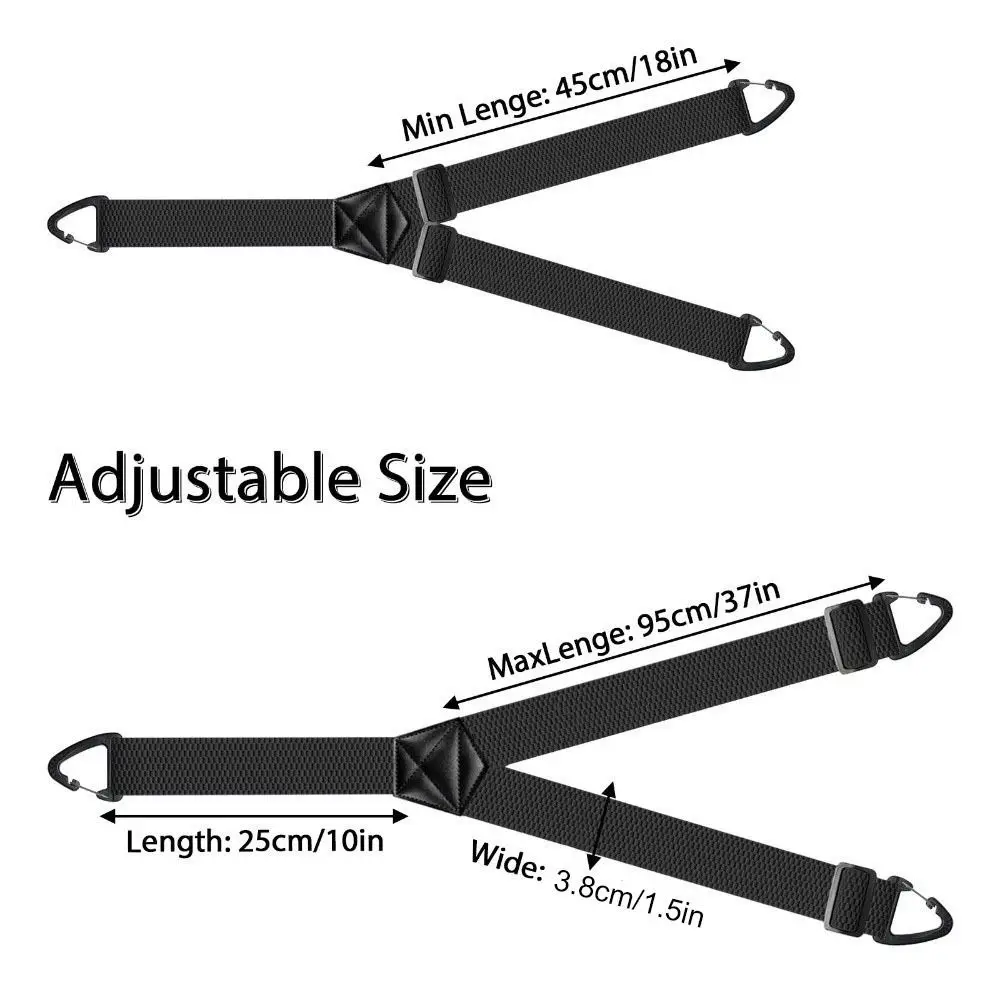 Fashion Heavy Duty Work Suspenders 3.8cm Wide Retro Y-Type Suspenders Elegant Anti-slip Adjustable Suspenders Suit Accessories