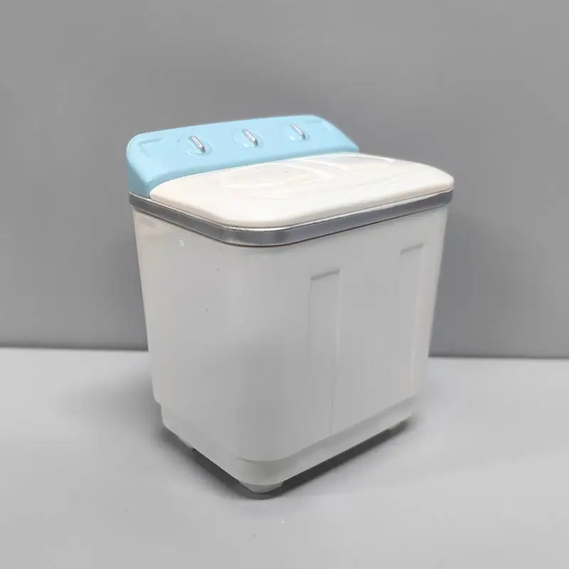1Pcs Kid's Pretend Play Toy 1:12 Dollhouse Mini Washing Machine Model For Doll House Furniture Decoration DIY Accessories