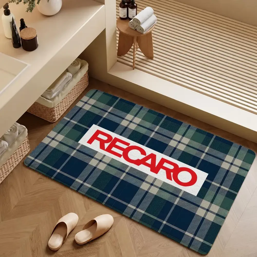 Brand RECARO Sportster CS Motorsport Floor Mat Soft Flannel Entrance Doormat Non-Slip Washable Rug For Bedroom Home Decor
