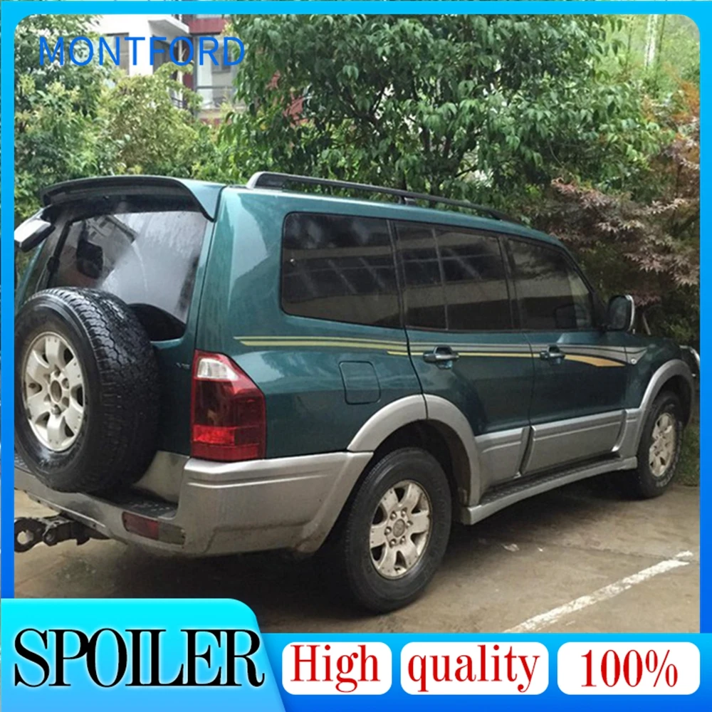 

SHCHCG For Mitsubishi Pajero Spoiler V73 Spoiler 2007-2015 ABS Plastic Unpainted Primer Color Rear Trunk Wing Rear Spoiler