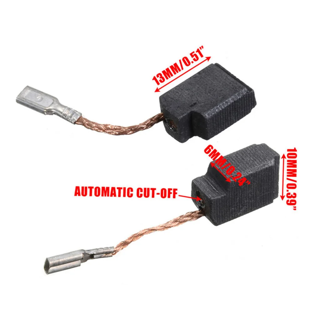10 Pcs Carbon Brushes For Replacement D28110 D28112 D28402 DWE46151 Grinder Motor Carbon Brush Replacement Maintenance Parts.